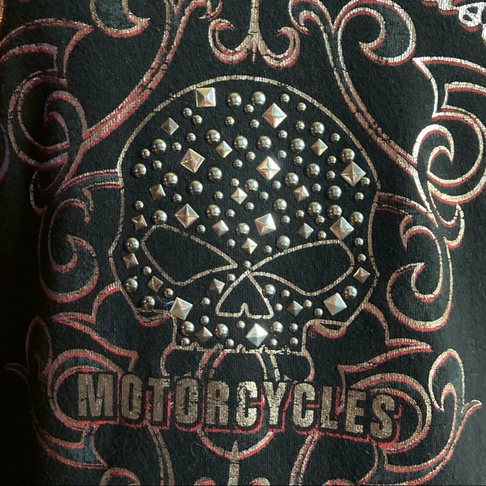 HD Studded Willie G Small Zip Harley-Davidson Bling